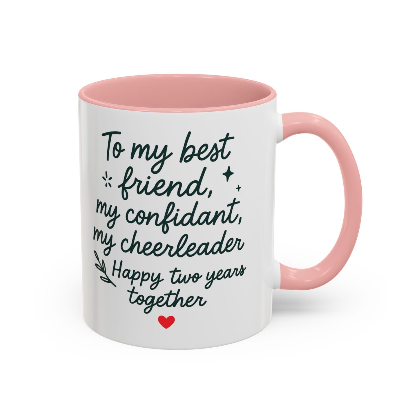 2nd anniversary mug, 2 year relationship gifts, Second year of marriage gift, Mug for cotton anniversary, Cotton anniversary mug
