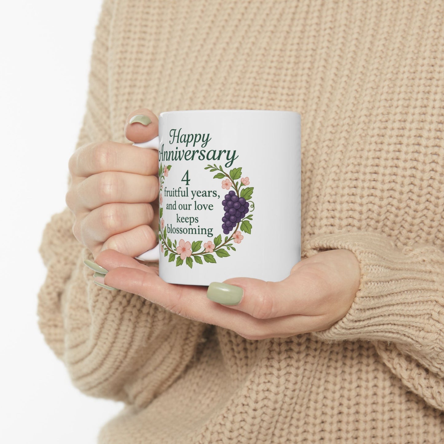 4th anniversary mug, Fourth wedding anniversary gift husband, Marriage gifts 4 year anniversary, 4th anniversary cup