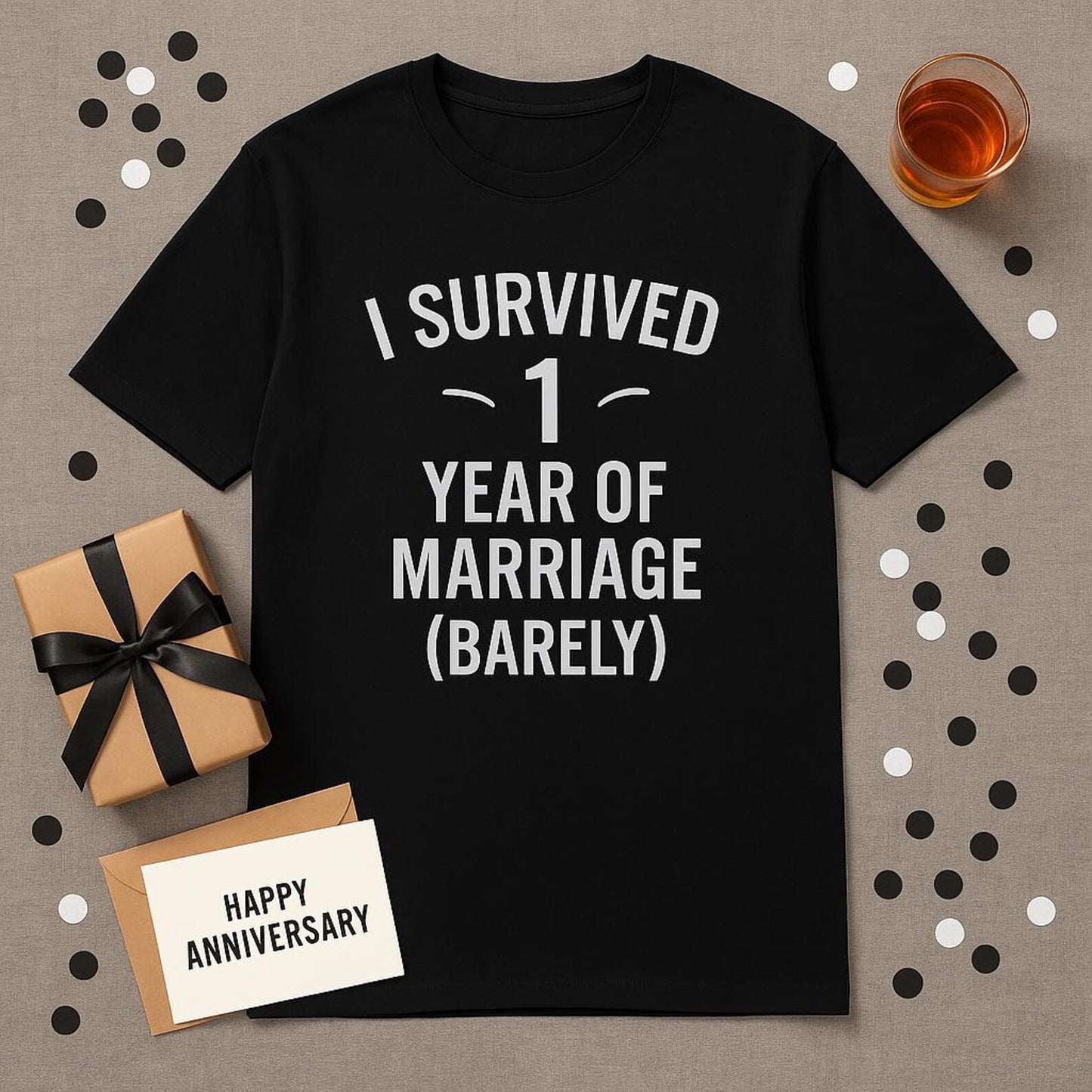 Funny first wedding anniversary gift for him, Funny first wedding anniversary shirt, First wedding anniversary funny tee