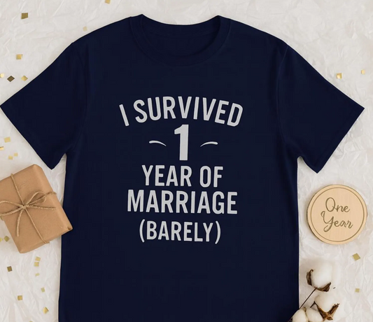 Funny 1st year anniversary shirt, Anniversary gifts for him 1 year funny shirt, First marriage anniversary gift him
