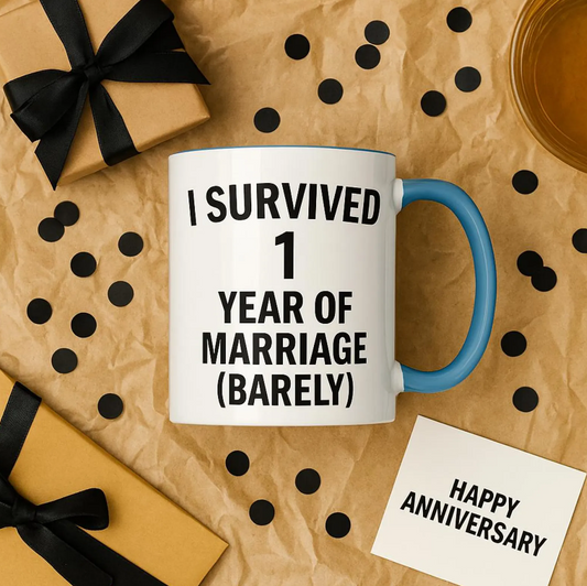 Funny 1st year anniversary mug, Funny 1st year anniversary cup, Paper anniversary funny mug, Paper anniversary funny cup