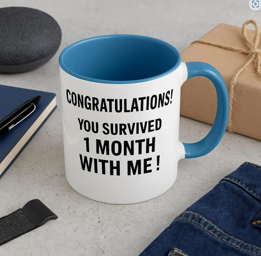 One month anniversary gifts for boyfriend, Gift for him one month anniversary, 1 month anniversary boyfriend mug