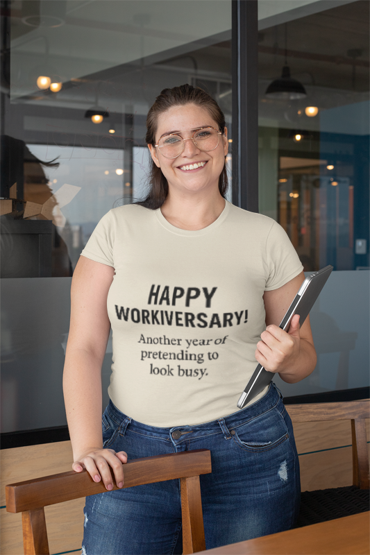 Funny work anniversary shirt, Happy workiversary, Workiversary gifts, Employee appreciation funny shirt, Happy funny work anniversary gift