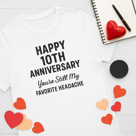 Funny 10 year anniversary gifts for wife, 10 year anniversary present for him, Ten year wedding anniversary gift for him