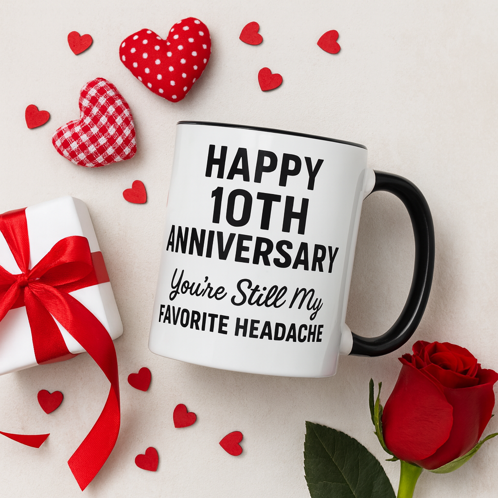 Tenth anniversary gifts for couples, 10 year anniversary gift for him funny, Ten year anniversary gift men, Ten years married gift