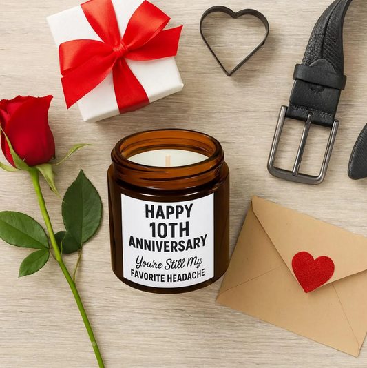 Tin anniversary presents, Unusual 10th wedding anniversary gifts, Happy 10 years marriage anniversary funny gift