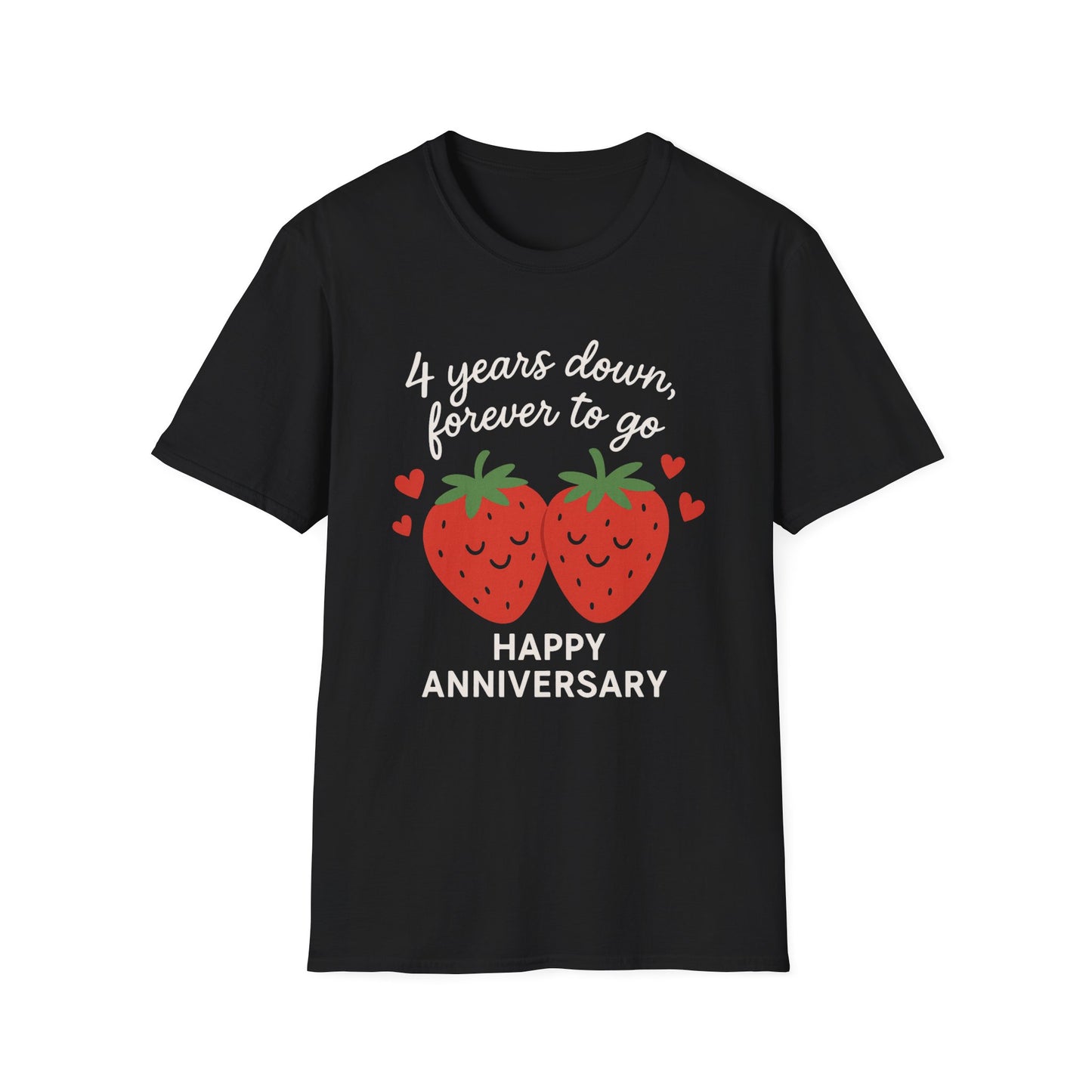 Fourth wedding anniversary shirt, 4th wedding anniversary couples shirt, 4th wedding anniversary shirt, 4th wedding anniversary fruit gift