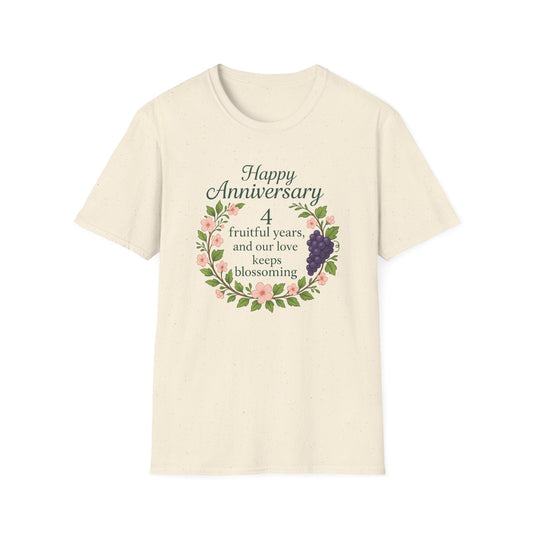 4th year anniversary shirt, Fourth wedding anniversary presents, Fourth anniversary shirt, Celebrating 4 years anniversary gift