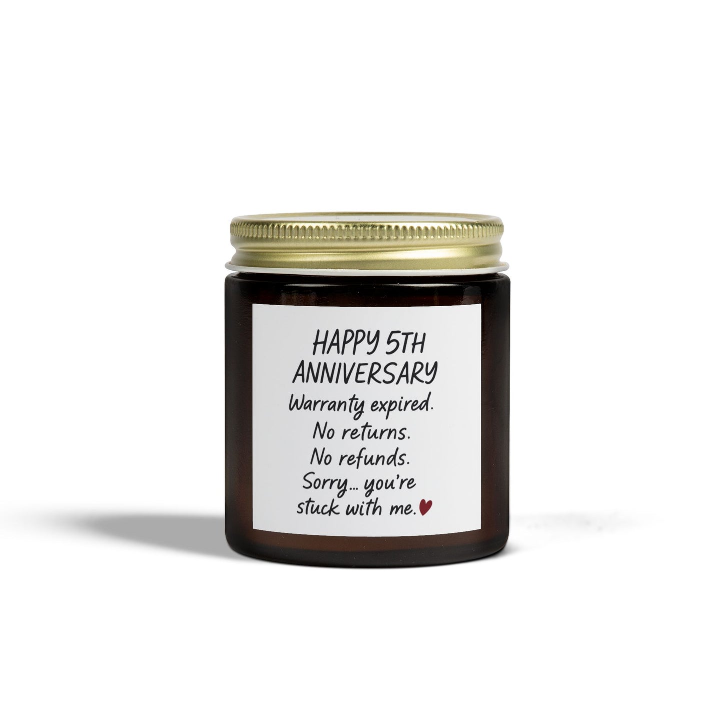 5 year anniversary wife funny candle, 5 year anniversary presents for him, Five year anniversary present, 5 year anniversary wife candle