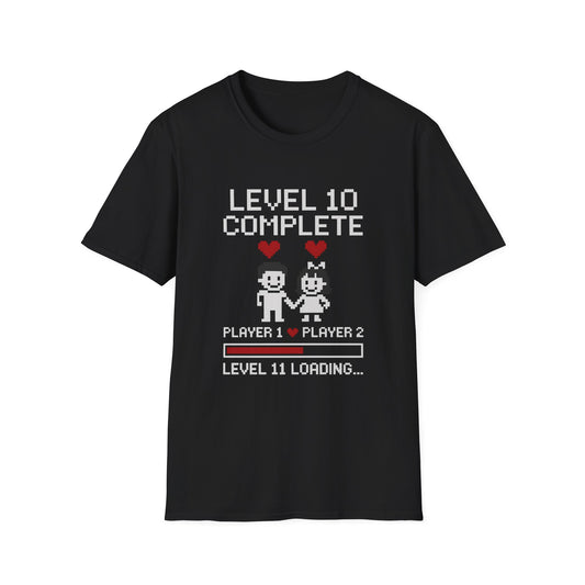 Level 10 complete shirt, Level 10 complete couple shirt, Level 10 complete anniversary shirts, 10th wedding anniversary tee