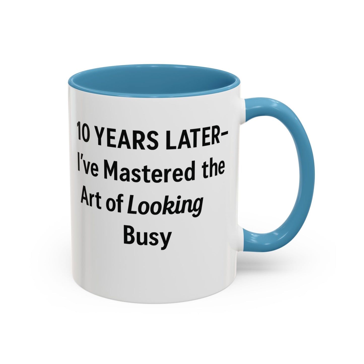 Happy 10th work anniversary funny, Funny 10 year work anniversary mug, 10 year work anniversary gift